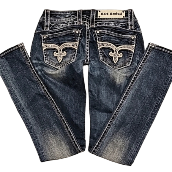 Rock Revival Denim - Rock Revival Adele Skinny Jeans. Womens Size: Waist 27x34 Inseam.
